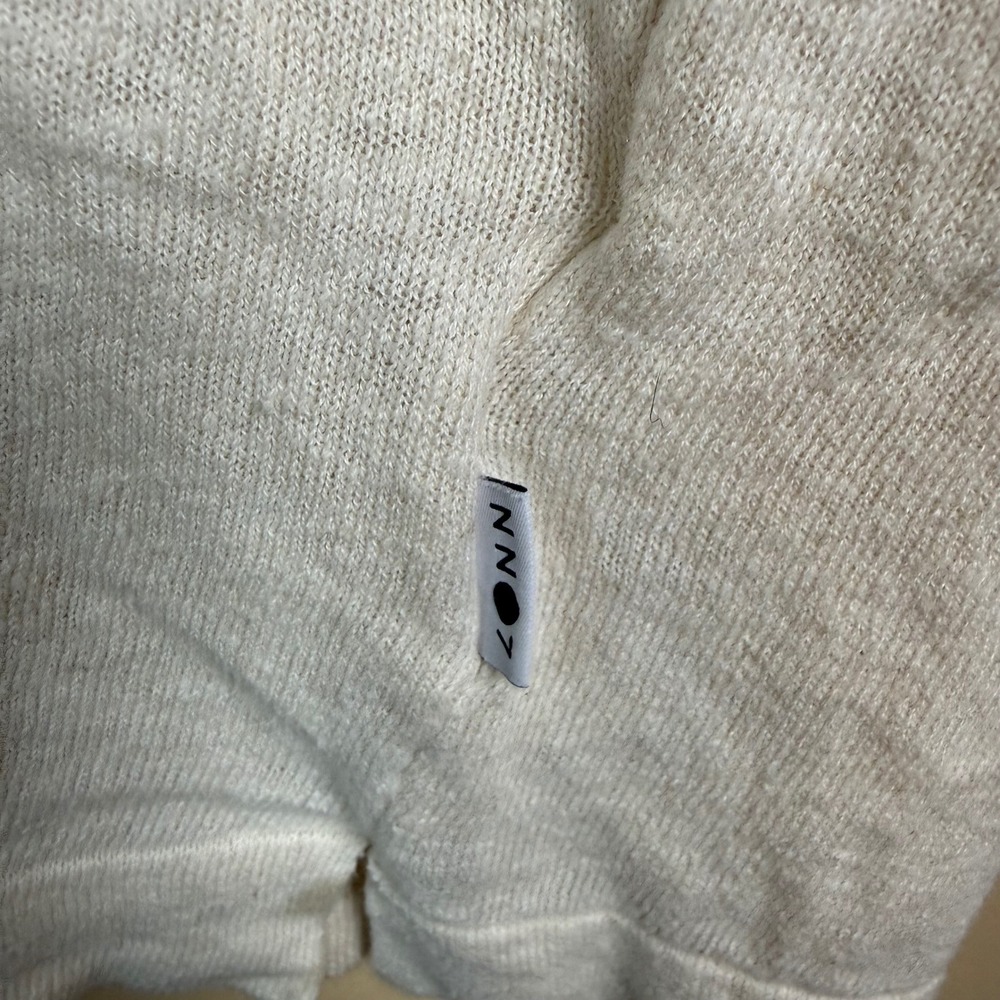 NN07 Ryan Polo 6311 Mens Medium Cream Cotton Linen Italian Yarn Knit Old Money - Picture 5 of 10